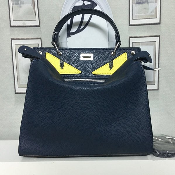 FENDI Women Shopping Bag Leather Tote Handbag Shoulder Bag from-