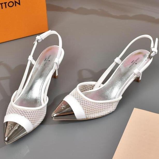 Louis Vuitton Women Fashion Casual Pointed Toe High Heels Shoes-