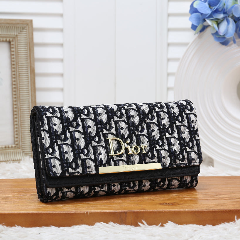 Dior Women Fashion Leather Purse Handbag black