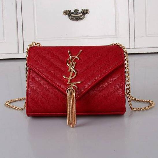 YSL Women Shopping Bag Leather Chain Satchel Shoulder Bag Crossb