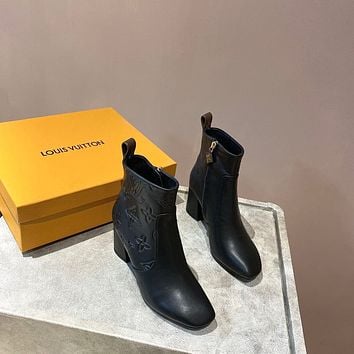 LV Louis Vuitton Womens Leather Boots Shoes-62