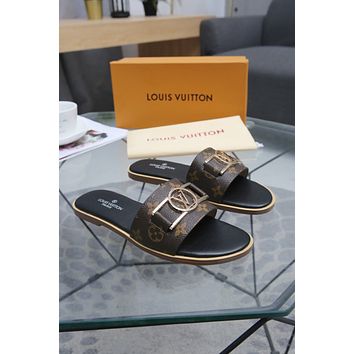 LV Louis Vuitton 2021 NEW ARRIVALS Womens LOCK IT Sandals Shoes-