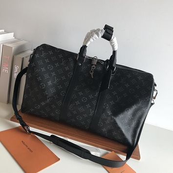 LV Louis Vuitton MONOGRAM CANVAS KEEPALL 45 HANDBAG SHOULDER BAG