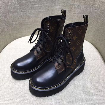 LV Louis Vuitton Womens Leather Boots Shoes-22