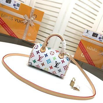 Louis Vuitton Mini Speedy Monogram Canvas Shoulder Bag