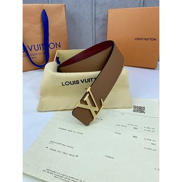 LV Louis Vuitton Taiga Leather Initiales 40mm Belt-2