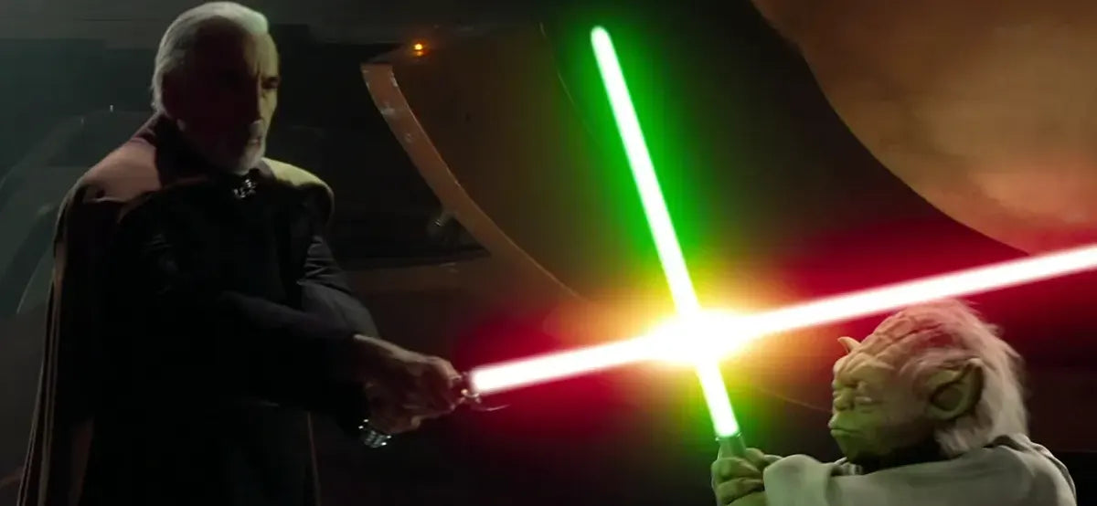 Count Dooku versus Master Yoda