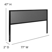 Load image into Gallery viewer, West Avenue Upholstered Headboard With Metal Frame and Adjustable Rail Slots
