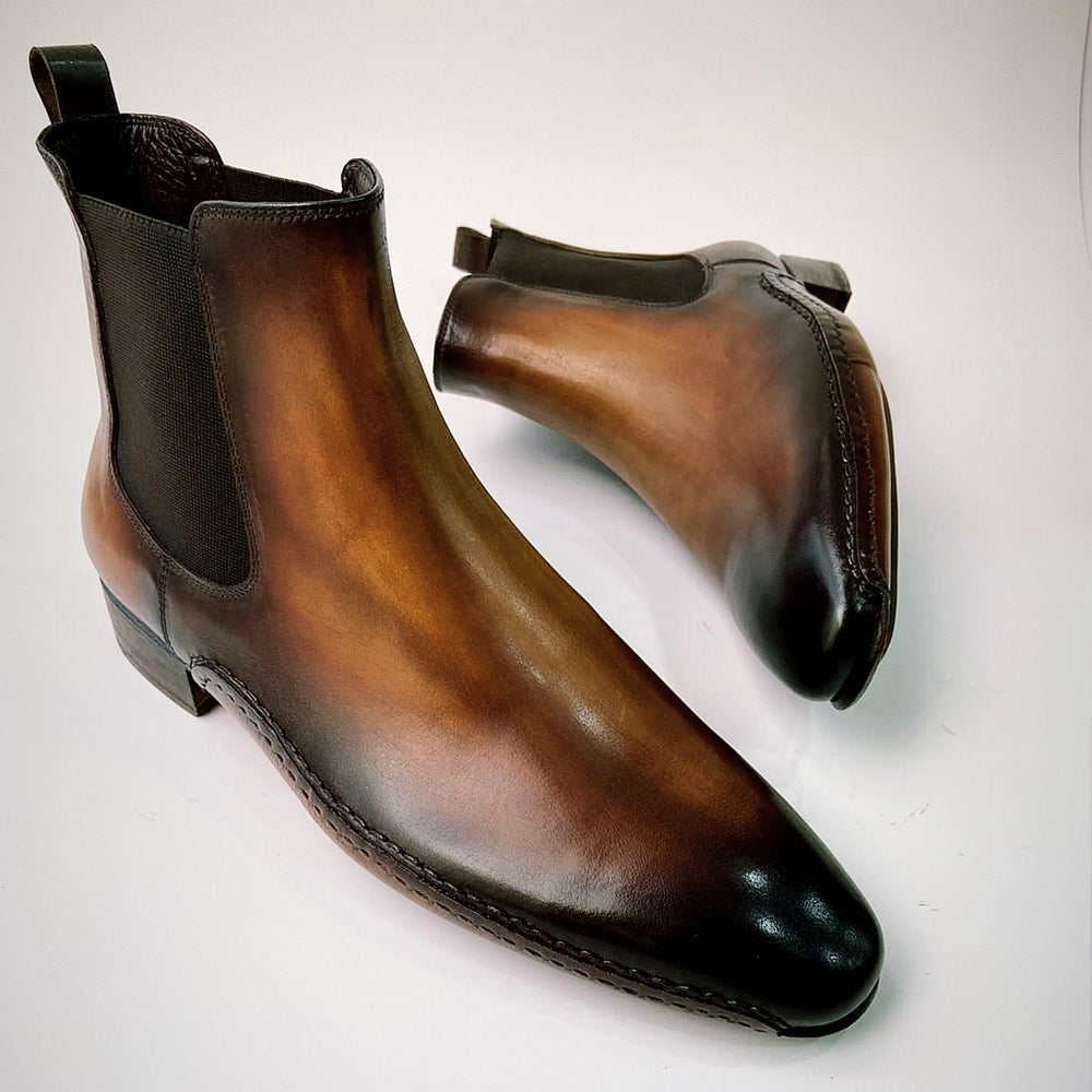 Tucci di lusso premium italian leather brown handmade