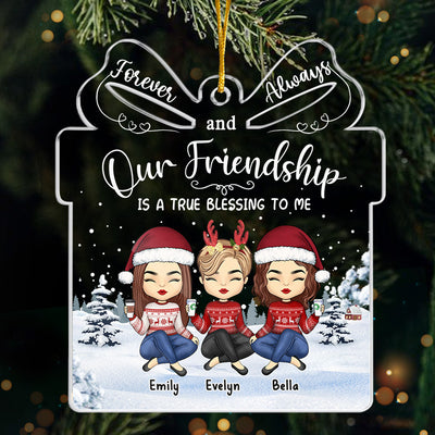 Personalized Friends Are The Best Presents Christmas Ornament