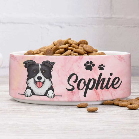 Personalized Large Dog Food Bowls - Dog Breeds