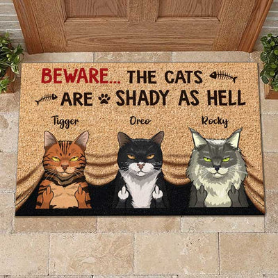 Welcome To My Home - Funny Personalized Cat Decorative Mat