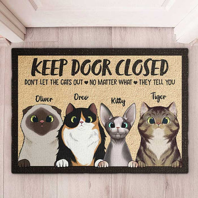 Don't Let The Pets Out - Funny Personalized Decorative Mat