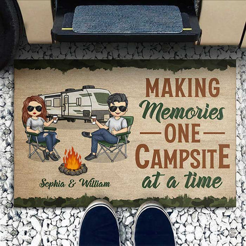 Happy Campers - Personalized Decorative Mat - Pawfect House ™