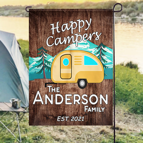 Happy Campers - Personalized Decorative Mat - Pawfect House ™