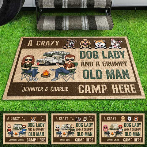 Happy Campers - Personalized Decorative Mat - Pawfect House ™