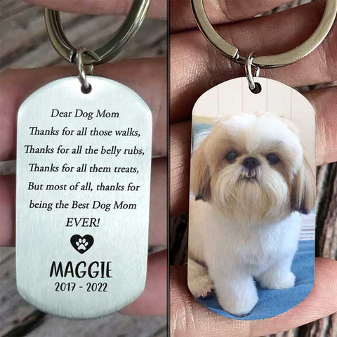 Cavalier King Charles pet memorial keychain - pet keepsake - dog key chain  - bag charm - pet loss - gift - cavalier jewelry