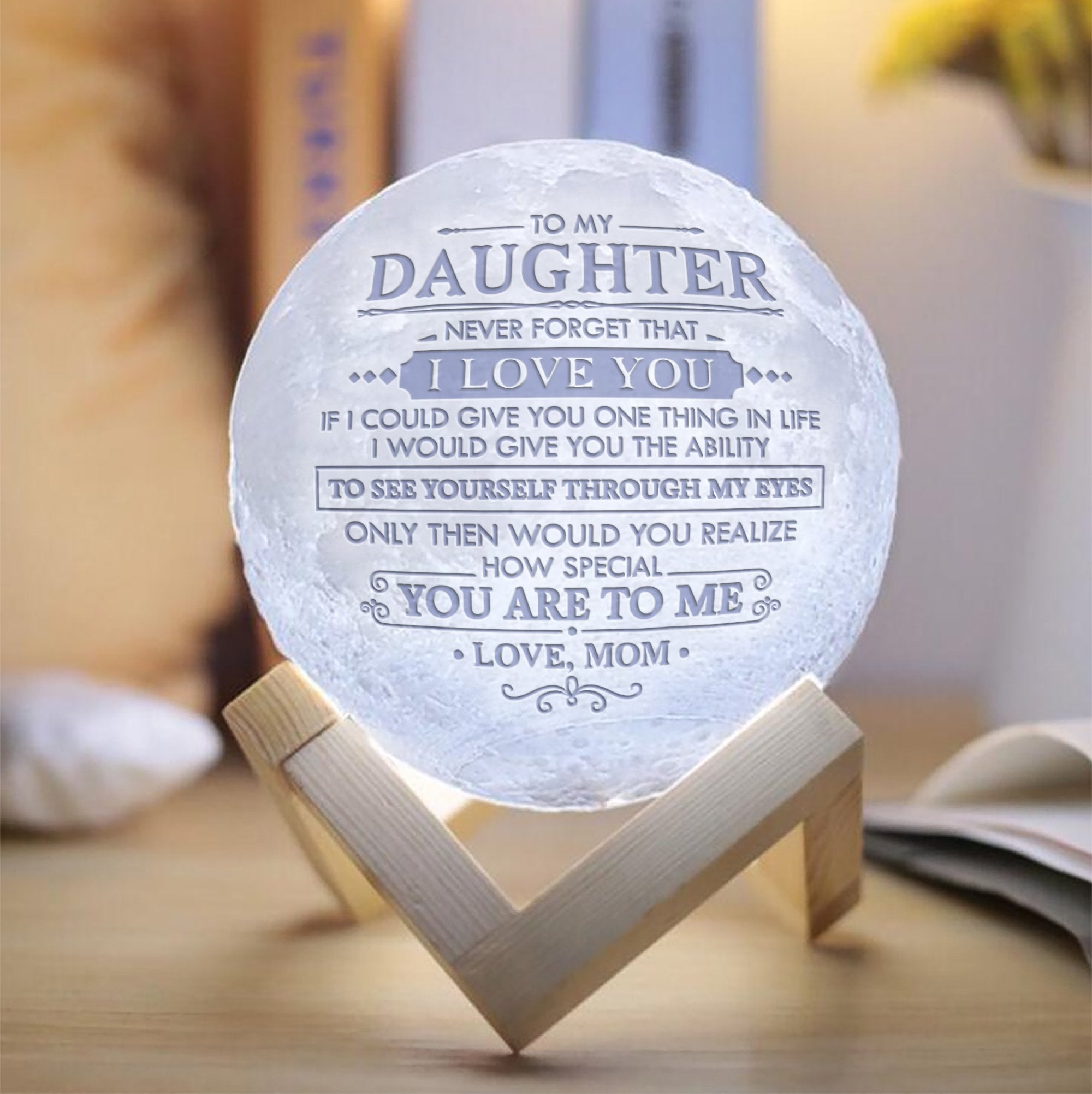 mom to daughter moon lamp