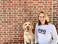Dog Like Me Founder Kara Conway Love and her dog, Walter Duffy 