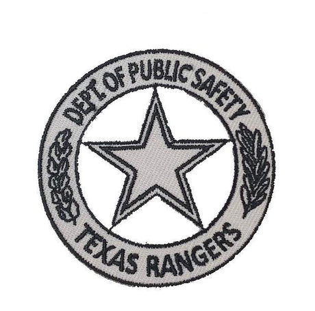 Texas Rangers Public Safety SWAT Team Police Patch Gray