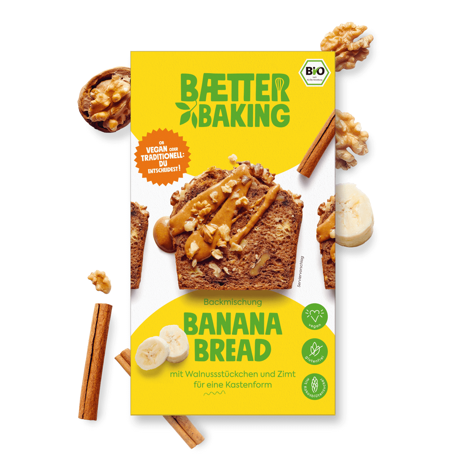 Bio Backmischung Bananabread
