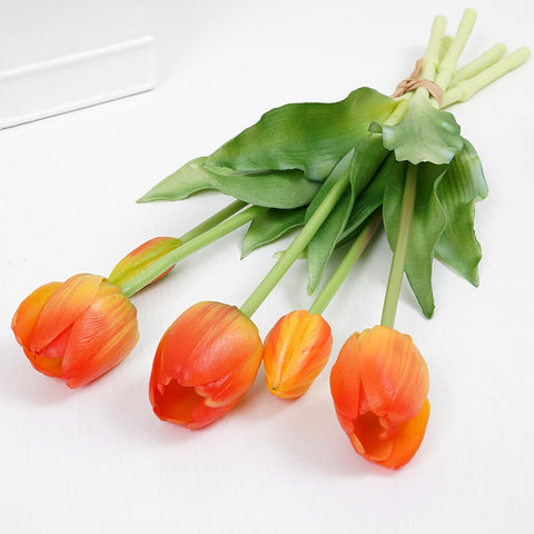 artificial Tulip Bouquet real touch faux tulip stems