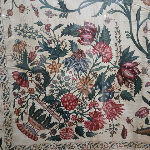 Indian chintz bedcover V&A