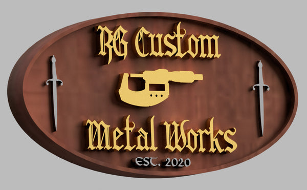 RG Custom Metal Works Logo
