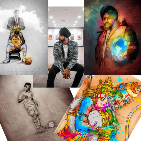 Inkquisitive in a gallery admiring is artwork