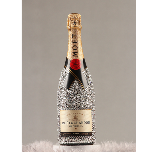 Moët Chandon Imperial Brut decorated with gold glitter - GH Clever