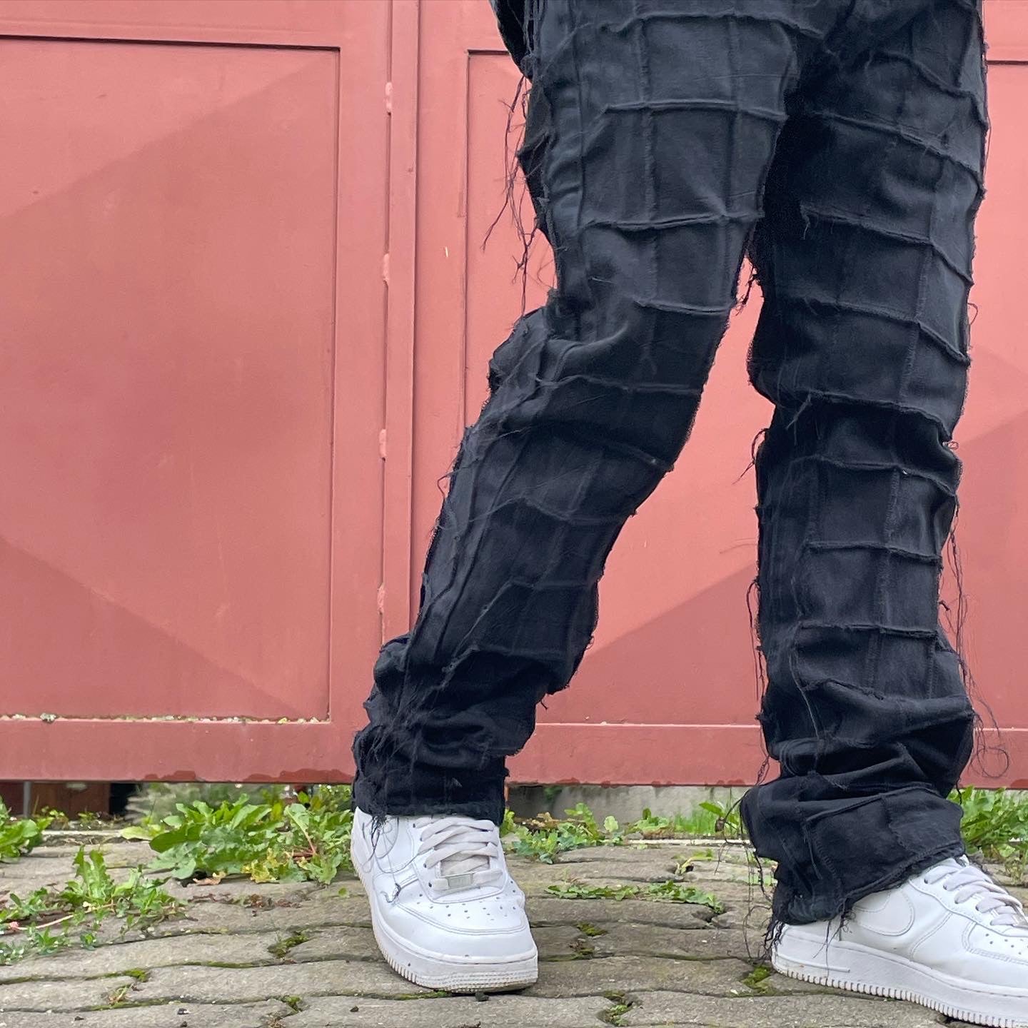 HELLRAZOR BAGGIE DENIM PANTS WASH BLACK | signalstationpizza.com