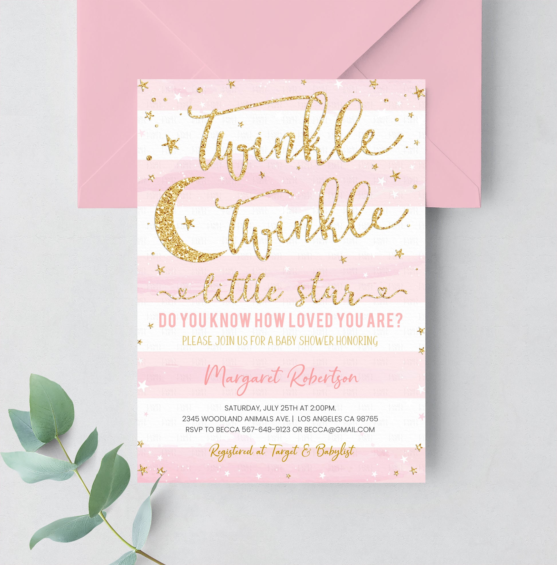 Paper & Party Supplies edit yourself invitation,Template Editable ...