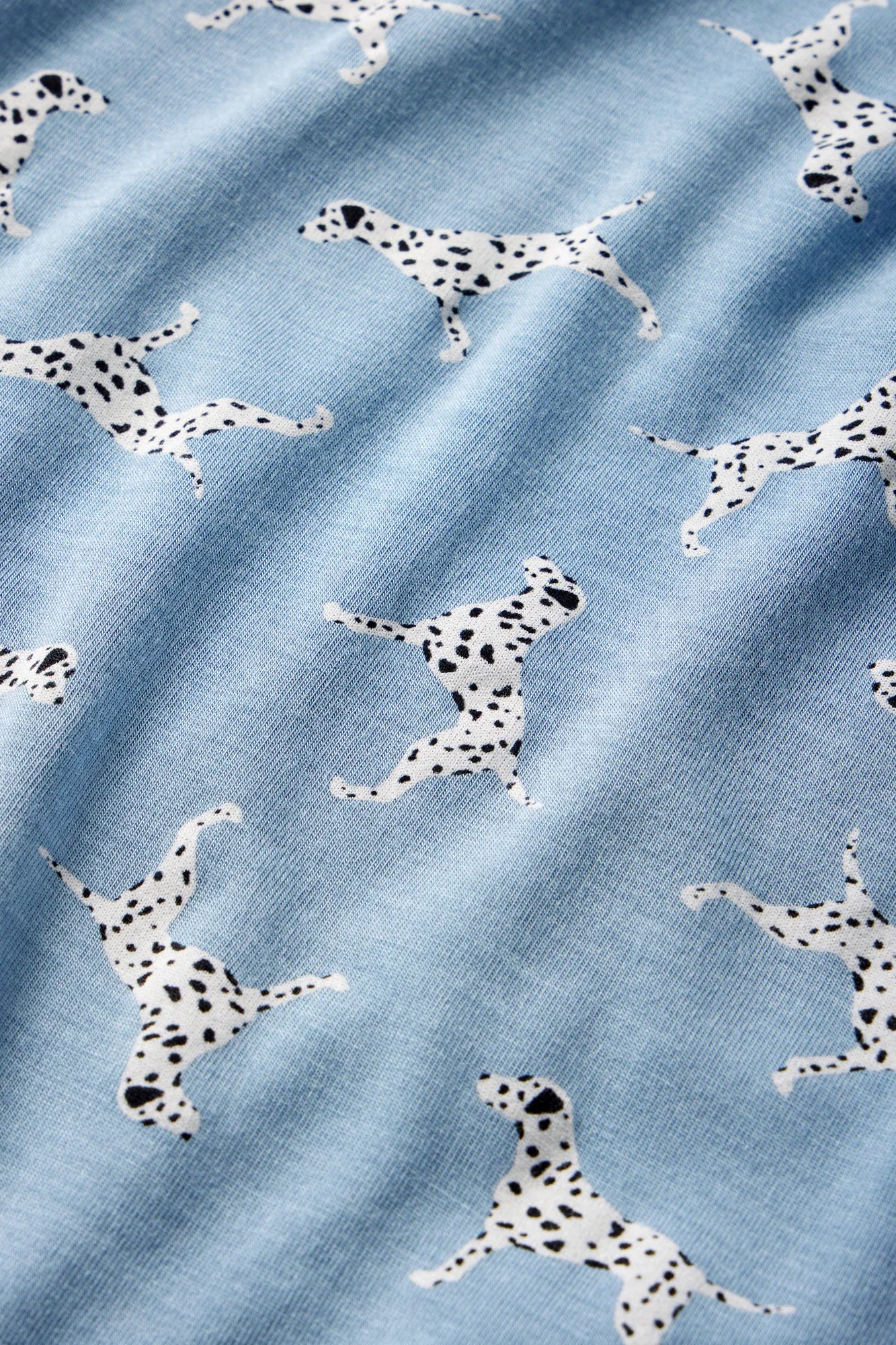 Image of Dalmatian Faded Denim/Ivory fabric swatch