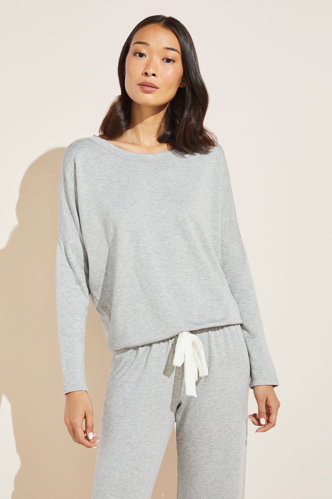 Softest Sweats Plush TENCEL™ Top - Heather Grey