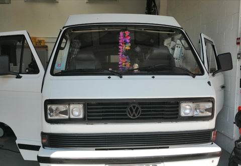 VW T25 Transporter visiting Camper and Marine Ltd workshop for electrical upgrade