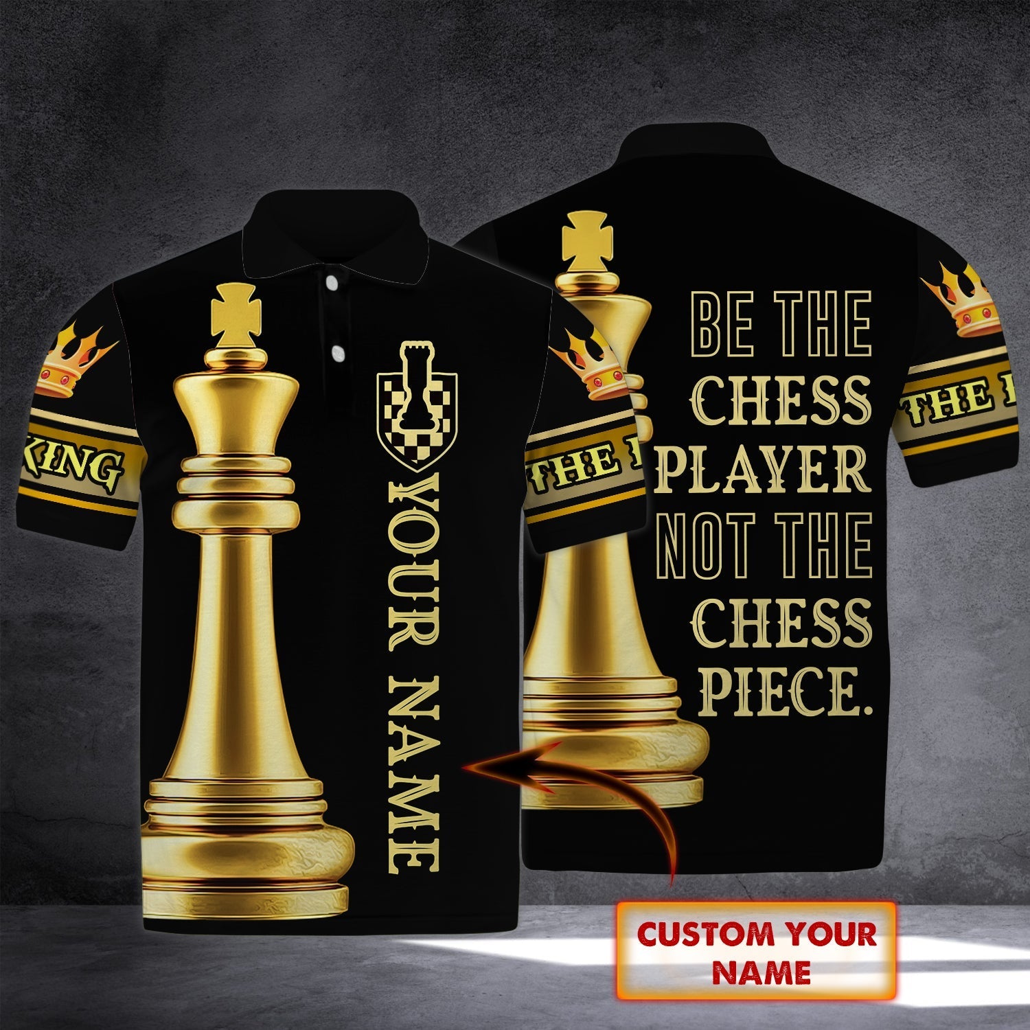 Chess Player T-Shirt Personalized Name 3D Polo Shirt I Never Walks