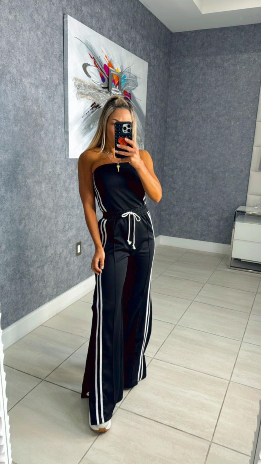 5384 Strapless open side jumpsuit - kiutbylinda product image