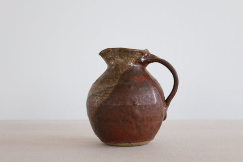 Vintage Studio Pottery Brown Glazed Ceramic Jug