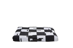 Dog Bed with white and black design