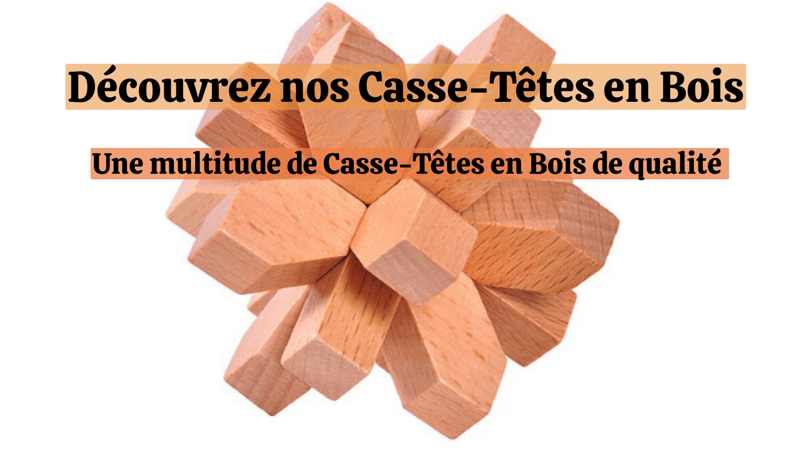 Découvrir notre collection de casse-tête en bois