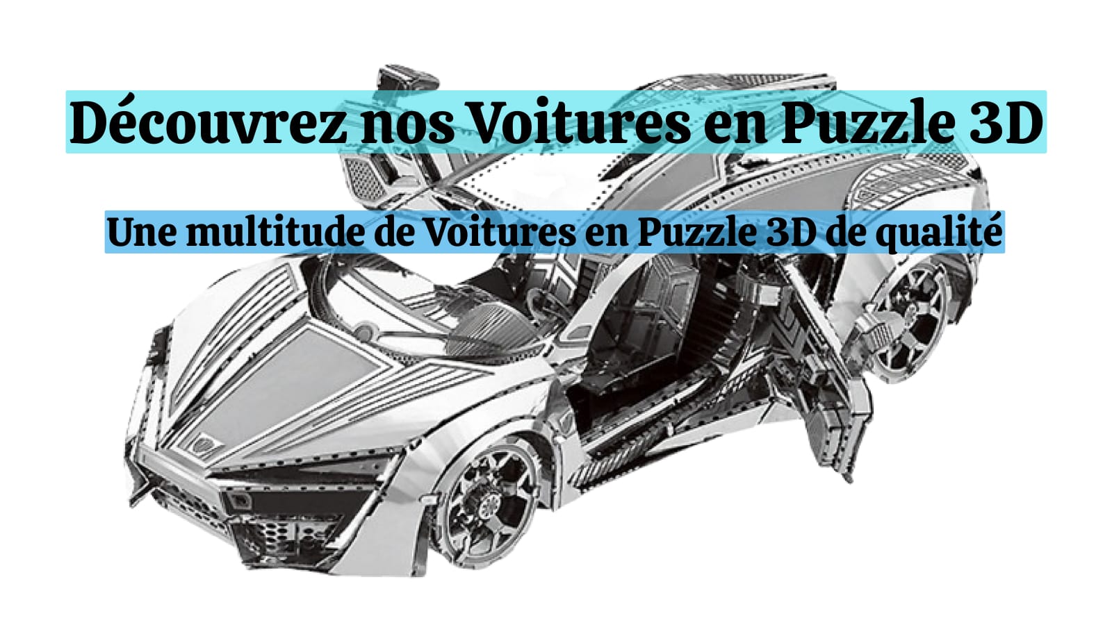 PUZZLE VOITURE DE COURSE 3D EN BOIS