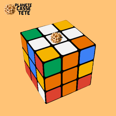 Rubik's cube 3x3 avec la Croix Blanche