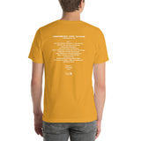 1983 - 07/29 - ZZ Top at Providence Civic Center, Unisex Set List T-Shirt