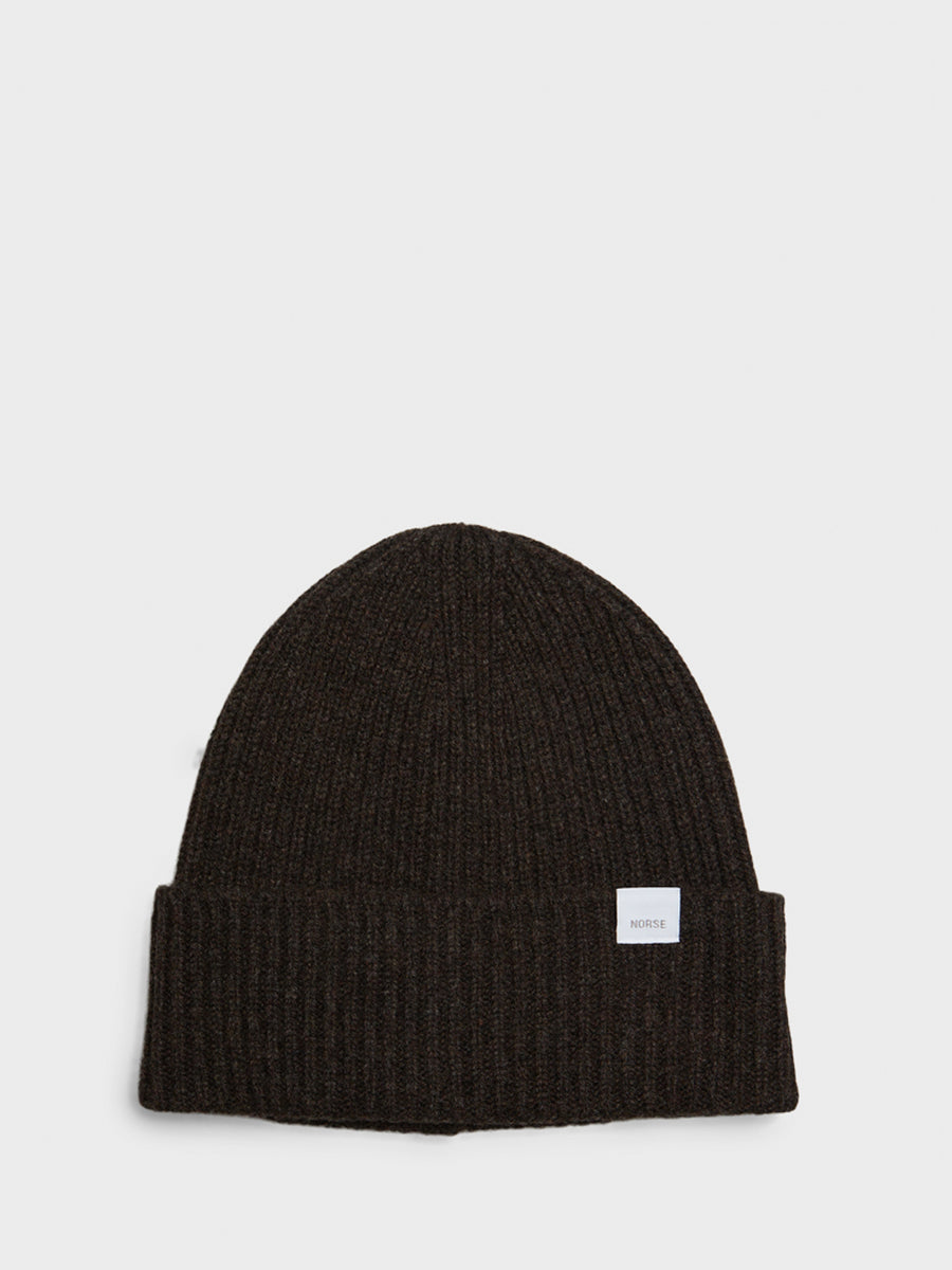 Standard Merino Beanie in Heathland Brown