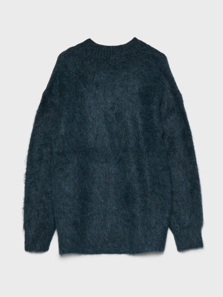 Acne Studios Mohair-Blend Sweater Petrol Blue stoy