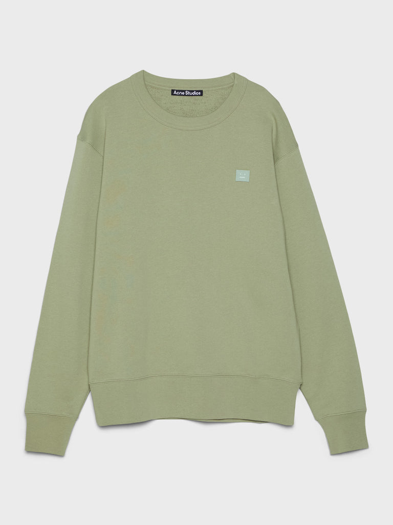 Acne Studios Face Sweatshirt i Eucalyptus Green – stoy