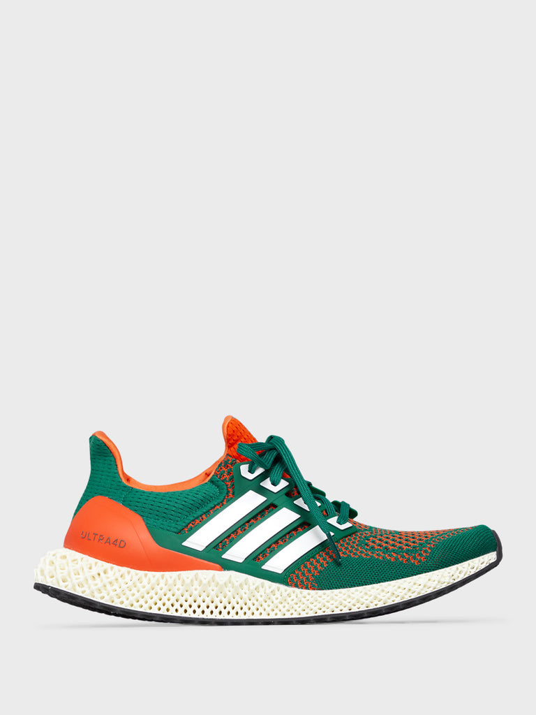 Formen æstetisk Asser Adidas - Ultra4D Miami Hurricanes Sneakers i Grøn og Orange – stoy