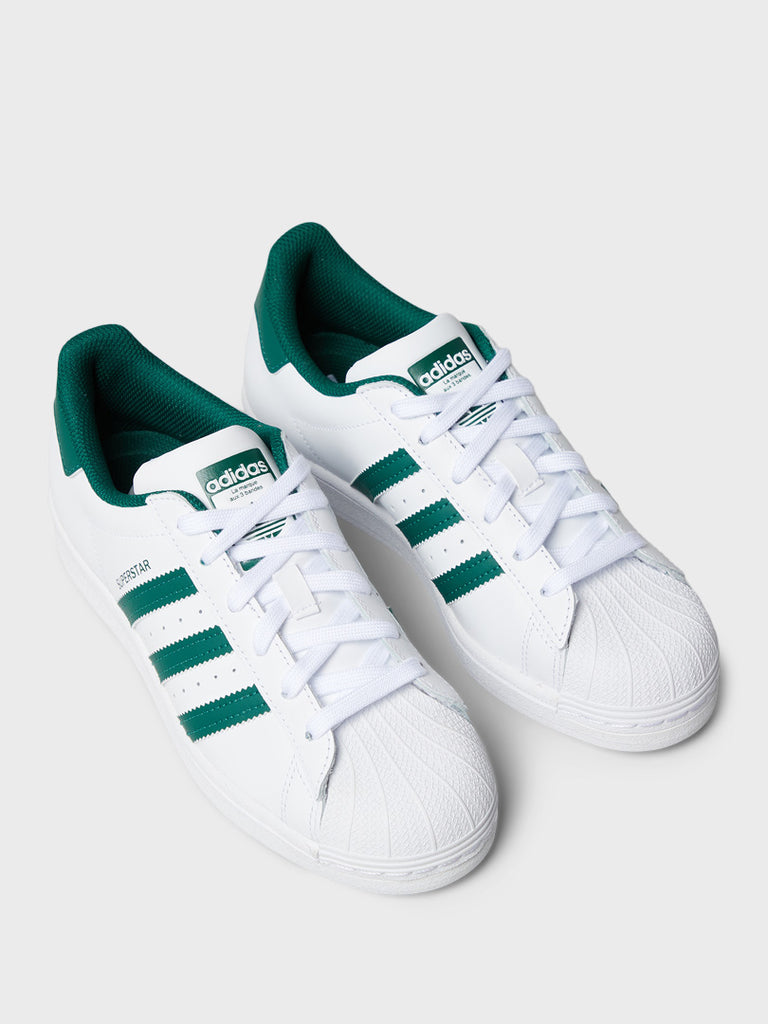 dictador ampliar De vez en cuando Adidas - Superstar Sneakers in White and Green – stoy