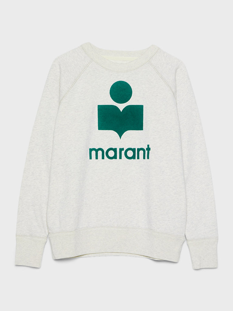 Isabel Marant Étoile - Milly Sweat in Green and Ecru stoy