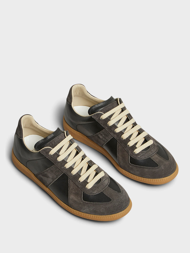 Nappa Replica Sneakers in Black and Brown – stoy